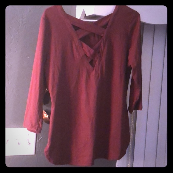 Hot Kiss Tops - Maroon top